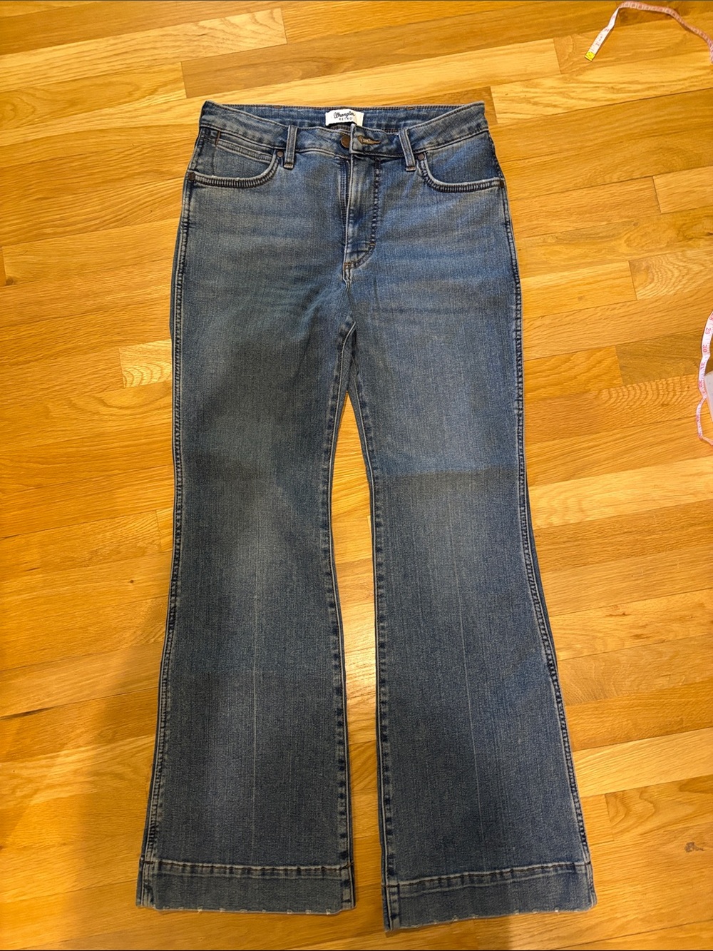 High-Rise Blue Flare Jeans by Wrangler Retro